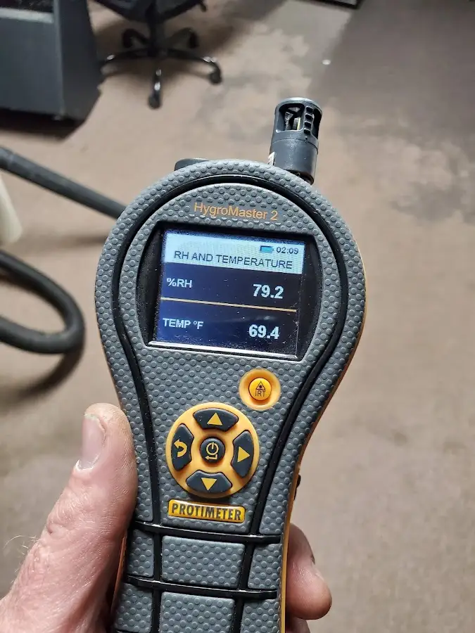 Moisture meter humidity assessment for Fire & Smoke Damage Restoration in SeaTac