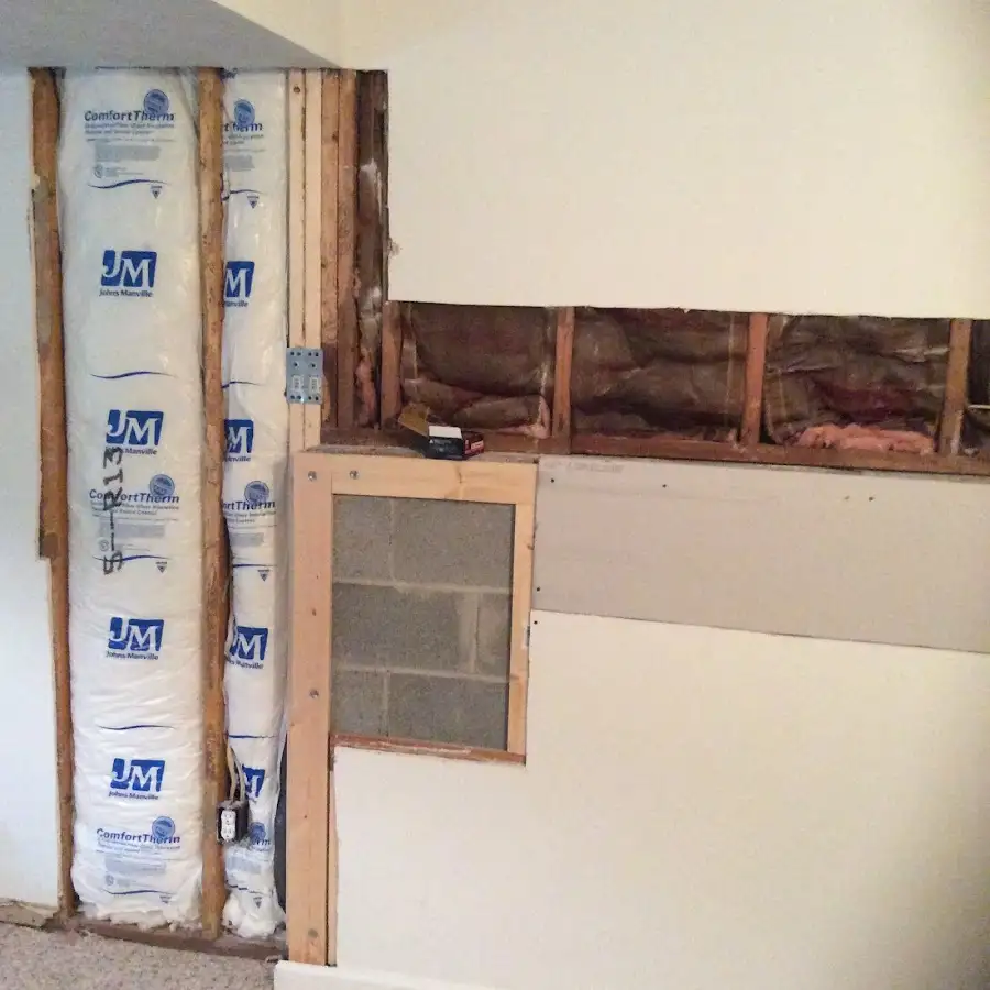 Wall insulation replacement during Structural Drying in SeaTac